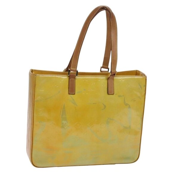 LOUIS VUITTON Monogram Vernis Columbus Tote Bag Gris - Picture 1 of 15